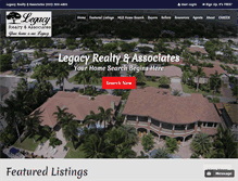 Tablet Screenshot of legacyrealtyassociates.com